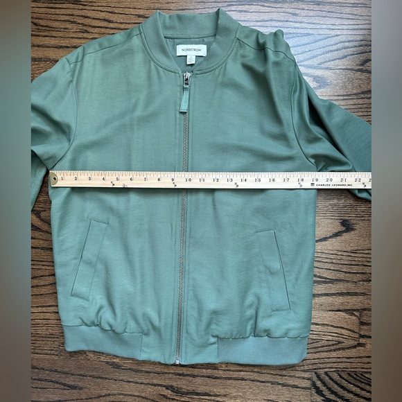 NWOT Nordstrom Bomber Jacket - olive green - size small - Picture 5 of 7